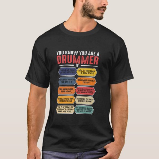 Drum Player Schlagzeug Funny Sie wissen, Sie sind T-Shirt (Vorderseite)