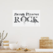 Drum Players Rock Poster (Küche)