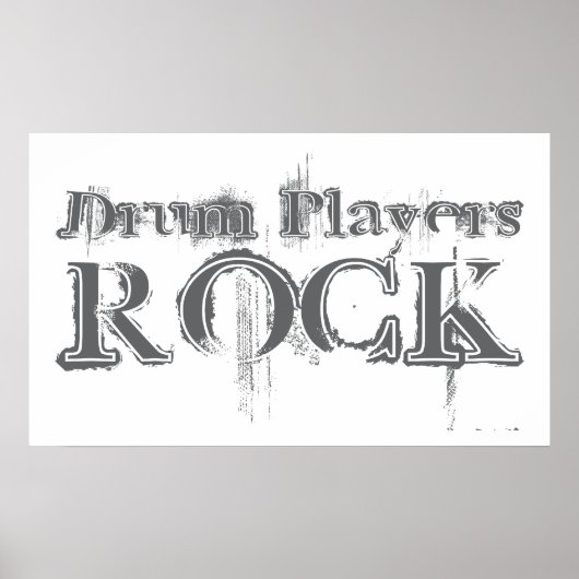 Drum Players Rock Poster (Vorne)