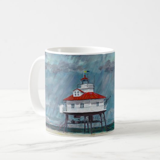 Drum Point Leuchtturm Kaffeetasse (Vorderseite Links)