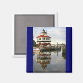 (Drum Point Lighthouse) Magnet (Vorderseite/Rückseite)