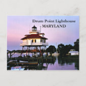 Drum Point Lighthouse, Maryland Postcard Postkarte (Vorderseite)
