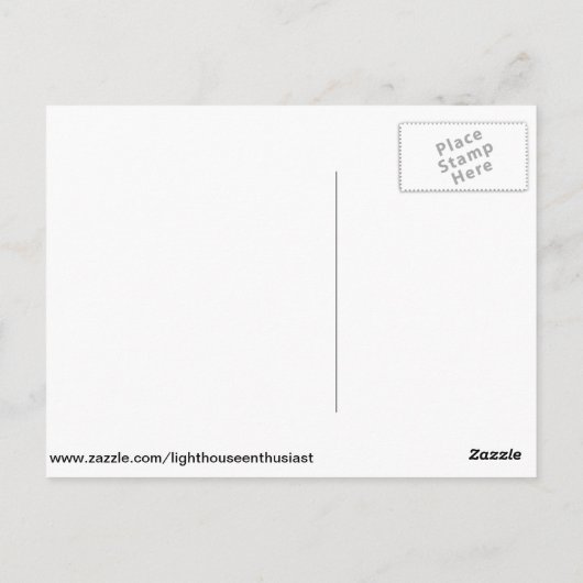 (Drum Point Lighthouse) Postkarte (Rückseite)