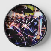 Drum Set Acrylwand Uhr (Vorderseite)