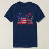 Drum Set American Flag Patriotic Drummer Men T-Shirt (Design vorne)