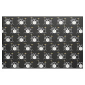Drum Set Band Musical Musical Room Decke Stoff (Fat Quarter (45,7 x 55,9 cm))