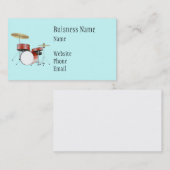 Drum Set Business Cards Visitenkarte (Vorne/Hinten)