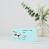 Drum Set Business Cards Visitenkarte (Stehend Vorderseite)