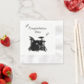 Drum Set Custom Herzlichen Glückwunsch Serviette (Beispiel)