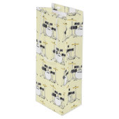 Drum Set Drummer Band Lehrer Musiker Geschenktüte Für Weinflaschen (Vorderseite Schrägansicht)