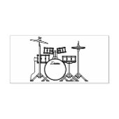 Drum Set Drummer Band Lehrer Musiker Gummistempel (Prägung)