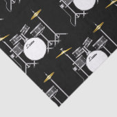 Drum Set Drummer Band Lehrer Musiker Seidenpapier (Detail)