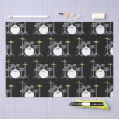 Drum Set Drummer Band Lehrer Musiker Seidenpapier (Handwerk)