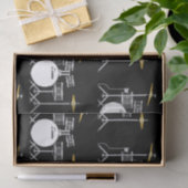 Drum Set Drummer Band Lehrer Musiker Seidenpapier (Geschenk)