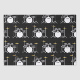 Drum Set Drummer Band Lehrer Musiker Seidenpapier