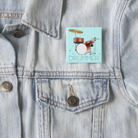 Drum Set Drummer Button (Beispiel)