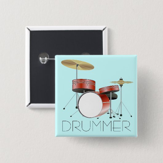 Drum Set Drummer Button (Vorne & Hinten)