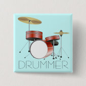 Drum Set Drummer Button (Vorderseite)