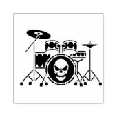 Drum Set Drummer Gummistempel (Prägung)