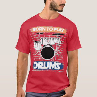 Drum Set Drummer Musikinstrument Trommeln T-Shirt
