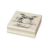 Drum Set Drummer Personalisiert Gummistempel (Stempel)