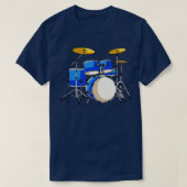 Drum Set Drums Drummer Rock T-Shirt (Design vorne)
