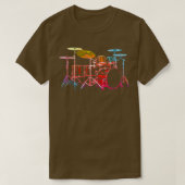 Drum Set fett T-Shirt (Design vorne)