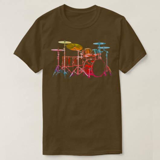 Drum Set fett T-Shirt (Design vorne)