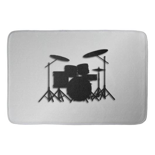 Drum Set Music Design Badematte (Vorderseite)