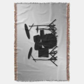 Drum Set Music Design Decke (Vorderseite Vertikal)