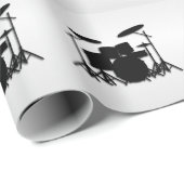 Drum Set Music Design Geschenkpapier (Rolleneckpunkt)