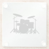 Drum Set Music Design Glasuntersetzer (Rückseite)