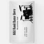 Drum Set Music Design Night Out Werbung Banner (Vertikal)