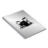 Drum Set Music Design Notizblock (Rechte Seite)