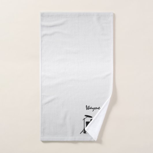 Drum Set Music Design Personal (Handtuch)