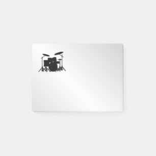 Drum Set Music Design Post-it Klebezettel