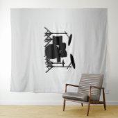 Drum Set Music Design Wandteppich (Beispiel (Horizontal))