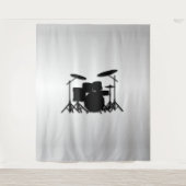 Drum Set Music Design Wandteppich (Vorderseite)