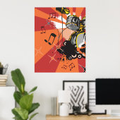Drum Set Music Poster (Heimbüro)
