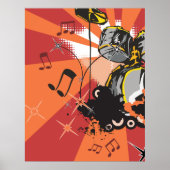 Drum Set Music Poster (Vorne)