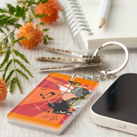 Drum Set Music Schlüsselanhänger