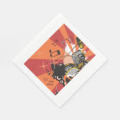 Drum Set Music Serviette (Ecke)