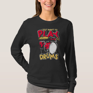 Drum Set Schlagzeug Music Drummer Musician Drums T-Shirt
