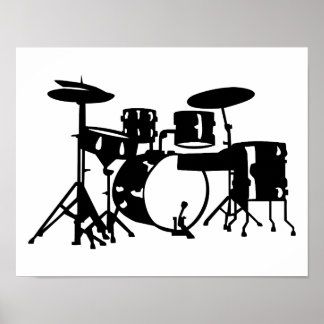 Drum Set Schlagzeug Poster