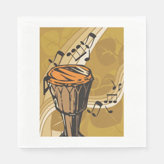 Drum Sound Paper Napkins Serviette (Vorderseite)