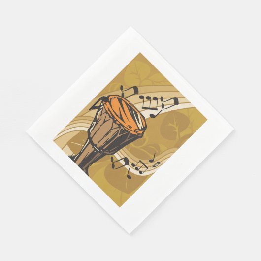 Drum Sound Paper Napkins Serviette (Ecke)