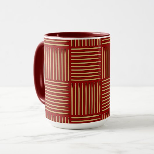 Drum Stick Crosshatch Tasse (Vorderseite Links)