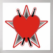 Drum Stick Tattoo Poster (Vorne)