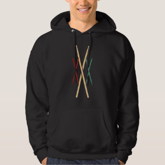Drum Sticks Retro Vintag Drummer 70er 80er Distres Hoodie