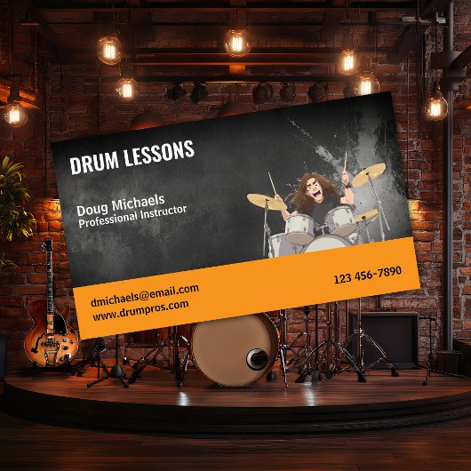 Drum Teacher | Lessons Visitenkarte